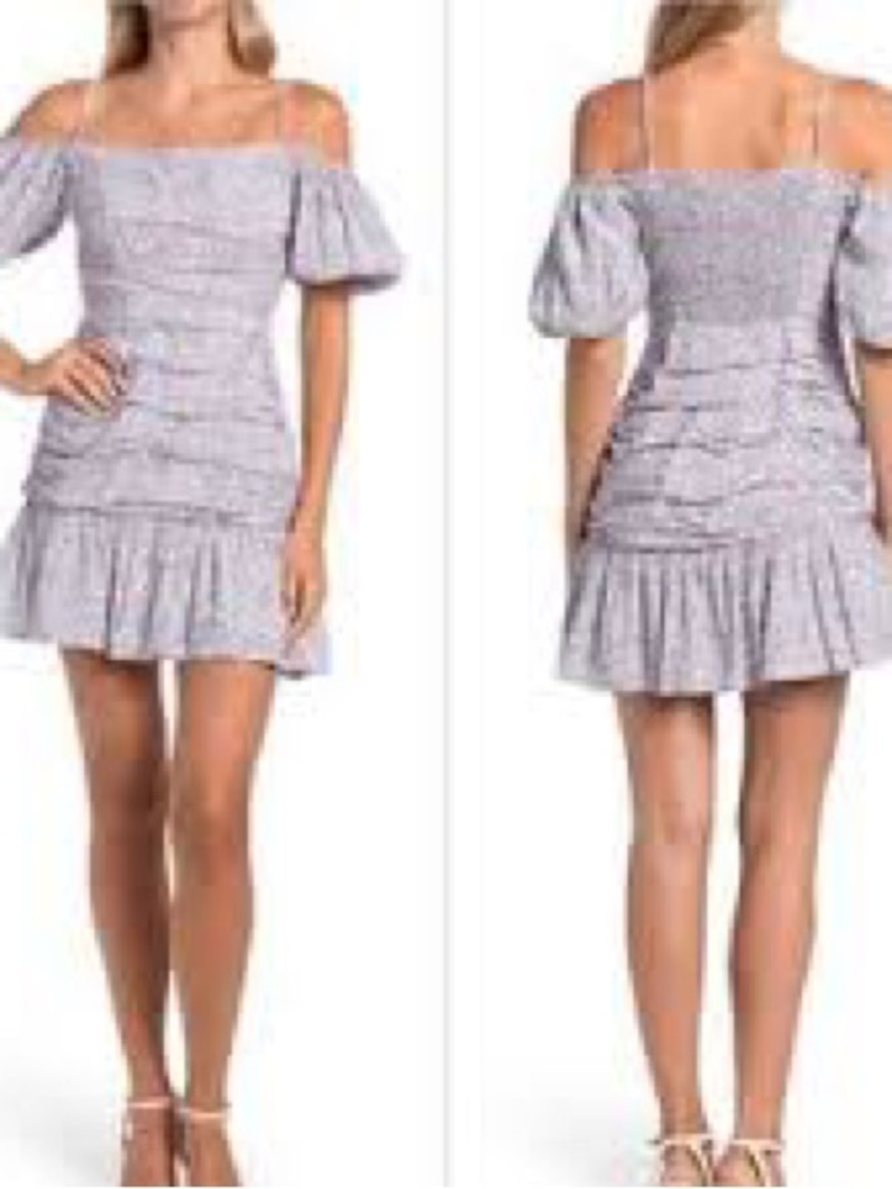 NWT ASTR the Label Ruched Off-Shoulder Mini Dress Size Medium